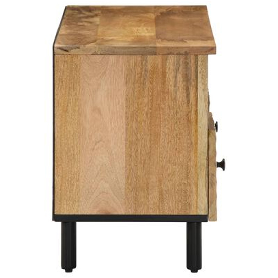 Eden Wooden TV Stand With 5 Shelves In Natural