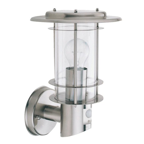 Edgeware Outdoor Wall Light With Sensor In Stainless Steel Furniture in Fashion