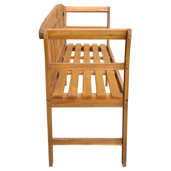 Edhitha 157cm Wooden Garden Seating Bench In Natural