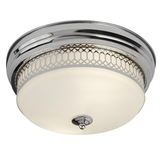 Read more about Edinburgh 2 lights ceiling flush light in chrome