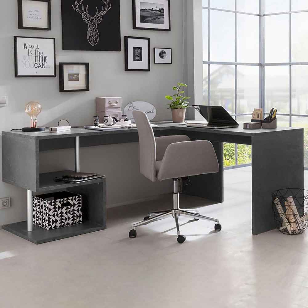 Elizabethtown Wooden Corner Laptop Desk In Report