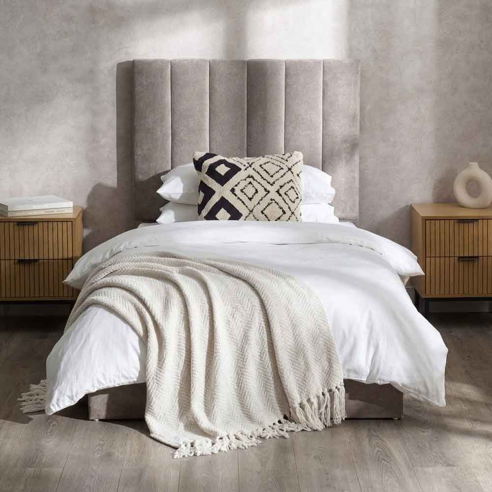 edison chenille fabric single bed in sahara-image-117307