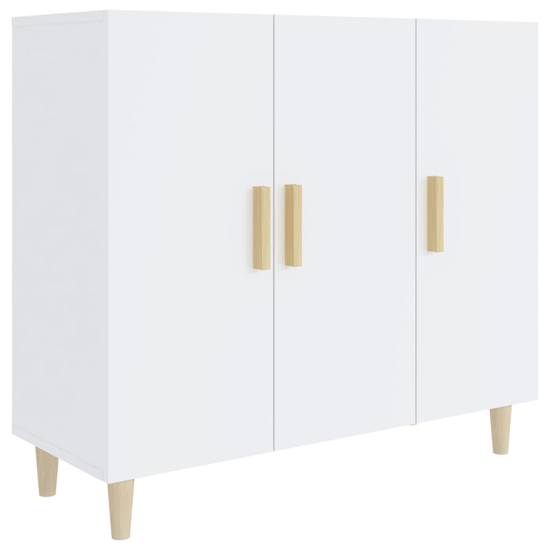Ediva High Gloss Sideboard With 3 Doors In White_3