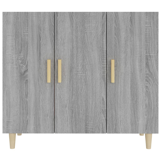 Ediva Wooden Sideboard With 3 Doors In Grey Sonoma Oak_4