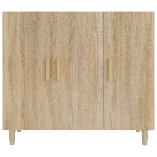 Ediva Wooden Sideboard With 3 Doors In Sonoma Oak