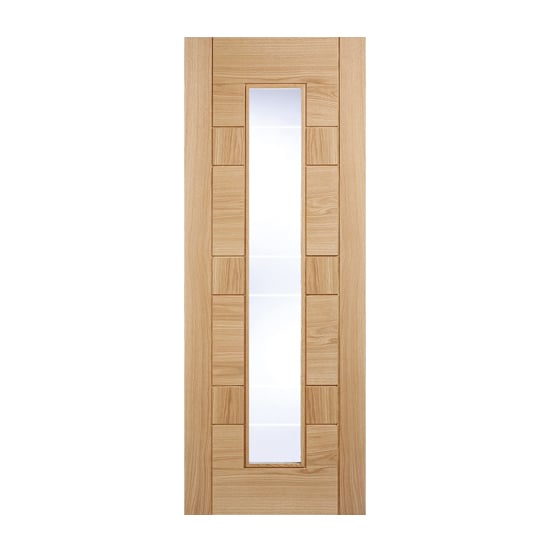 Product photograph of Edmonton Glazed 1981mm X 686mm Internal Door In Oak from Furniture in Fashion