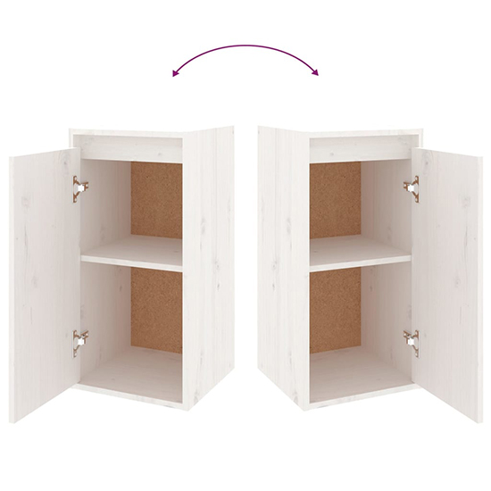 Edsel Solid Pinewood Entertainment Unit In White