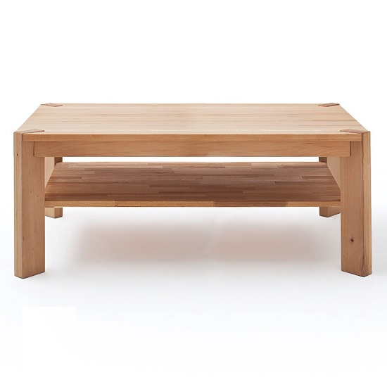 Egbert Wooden Coffee Table Rectangular In Beech Heartwood Furniture