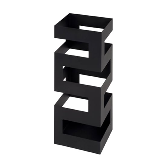 Read more about Ehrenberg metal maze style umbrella stand in black