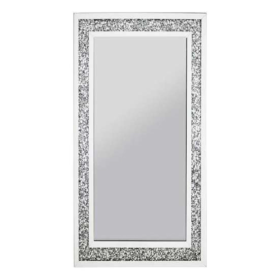 Photo of Eiko large rectangular crushed glass wall mirror