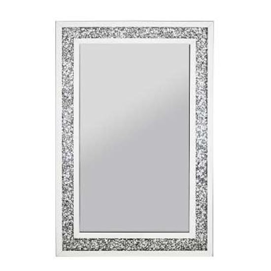 Product photograph of Eiko Medium Rectangular Crushed Glass Wall Mirror from Furniture in Fashion