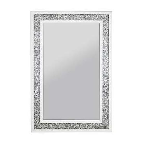 Product photograph of Eiko Small Rectangular Crushed Glass Wall Mirror from Furniture in Fashion