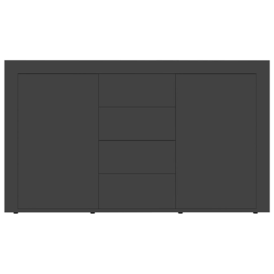 Einar Wooden Sideboard With 2 Doors 4 Drawers In Grey_5