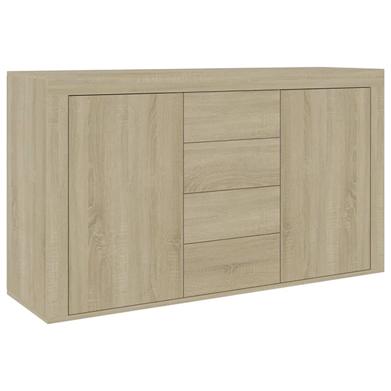 Einar Wooden Sideboard With 2 Doors 4 Drawers In Sonoma Oak_3
