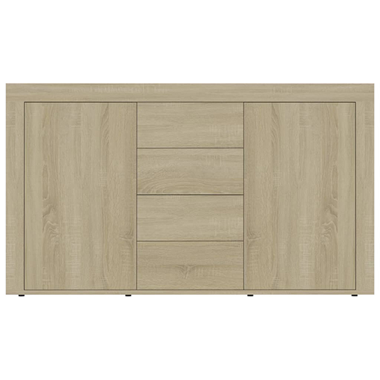Einar Wooden Sideboard With 2 Doors 4 Drawers In Sonoma Oak_5