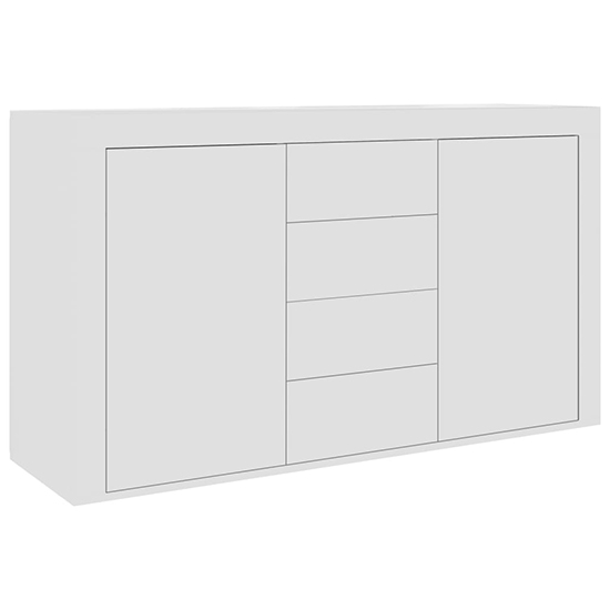 Einar Wooden Sideboard With 2 Doors 4 Drawers In White_3