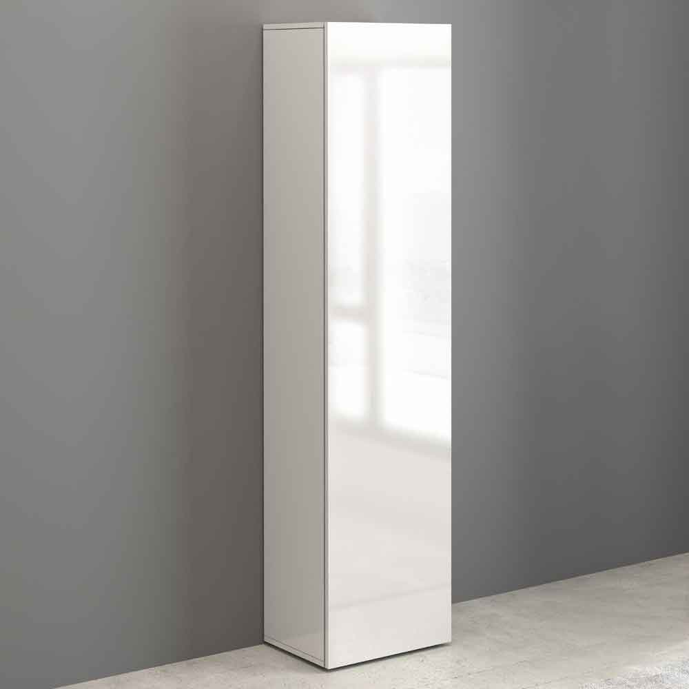 Eindhoven High Gloss Storage Cabinet With 1 Door In White