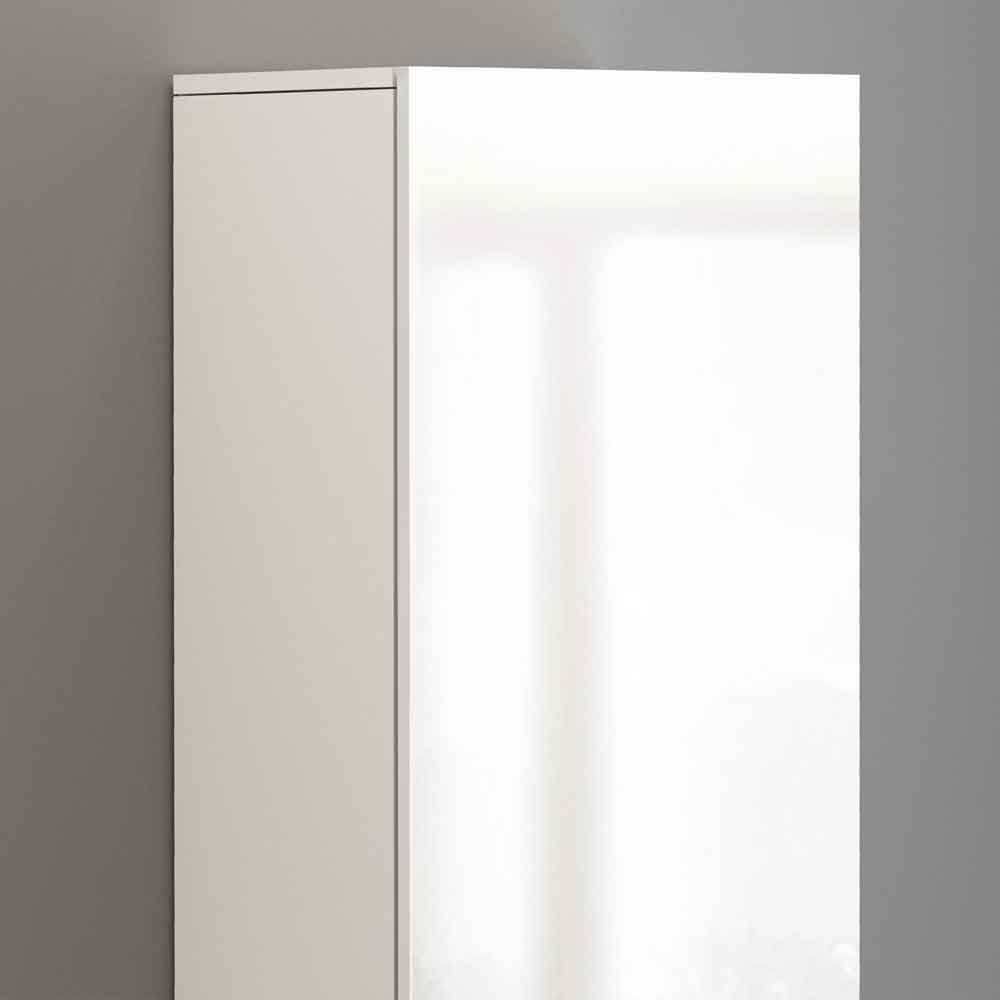 Eindhoven High Gloss Storage Cabinet With 1 Door In White
