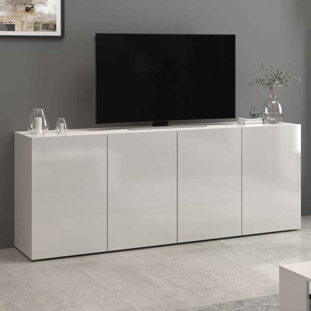 Eindhoven High Gloss Storage Cabinet With 4 Doors In White
