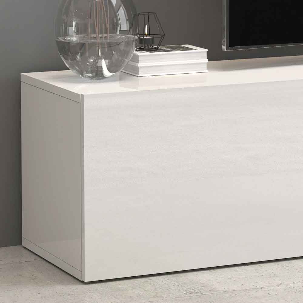 Eindhoven High Gloss TV Stand With 2 Doors In White