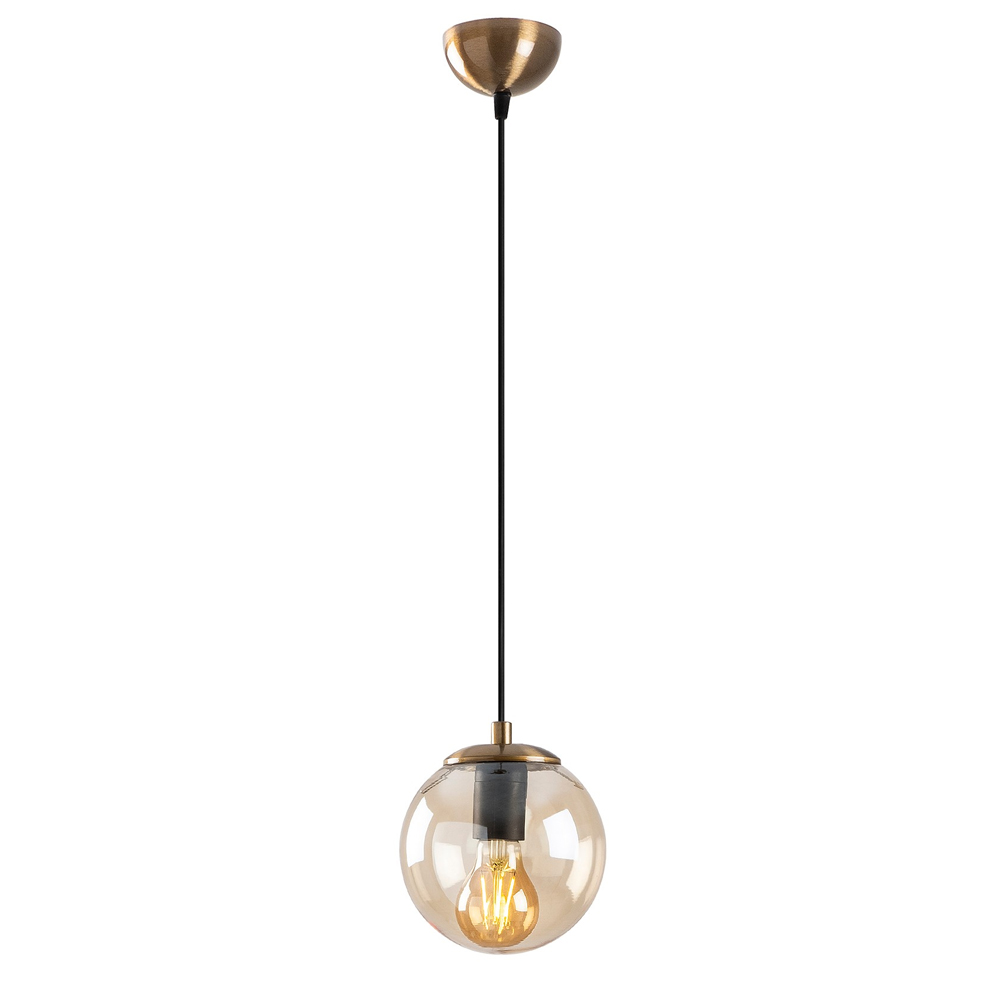 Elaris Metal Ceiling Pendant Light in Yellow and Vintage