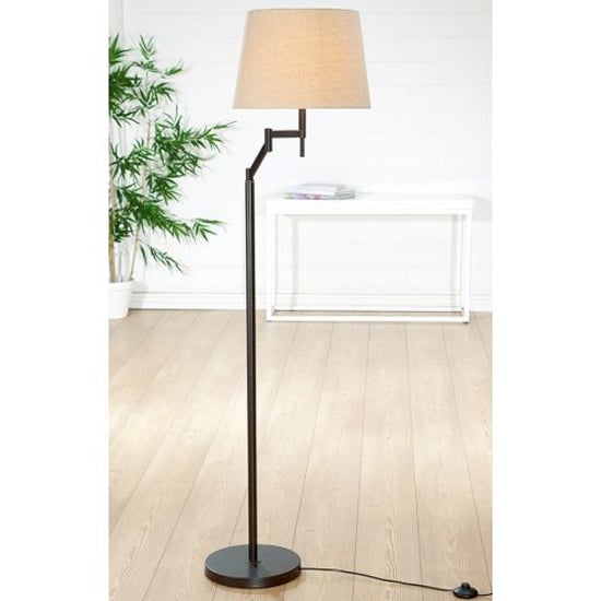 Elastico Floor Lamp In Brown And Beige_1