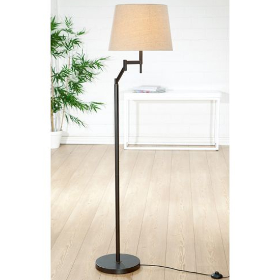 Read more about Elastico floor lamp in brown and beige