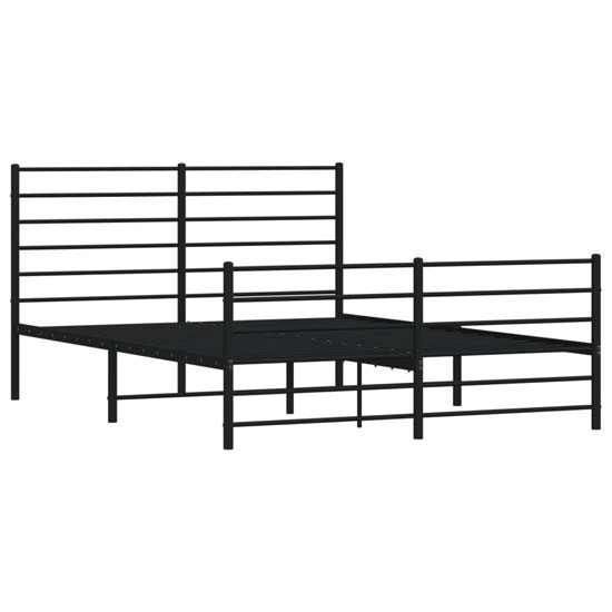 Eldon Metal Double Bed In Black