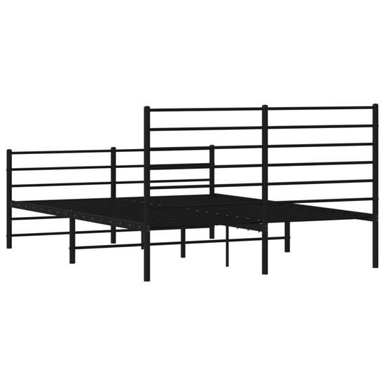 Eldon Metal Double Bed In Black