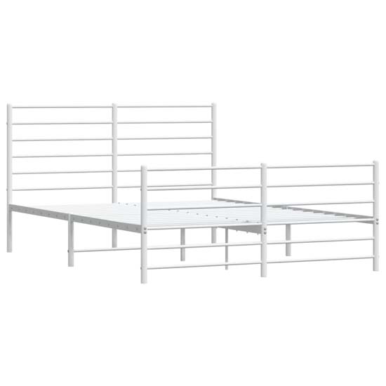 Eldon Metal Double Bed In White