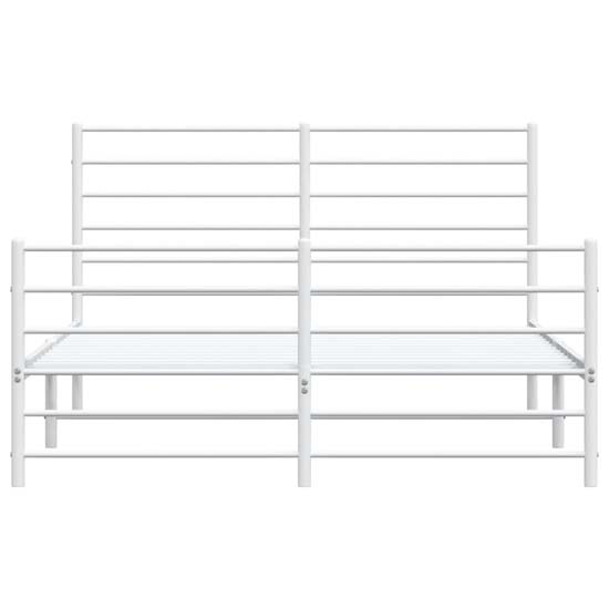 Eldon Metal Double Bed In White