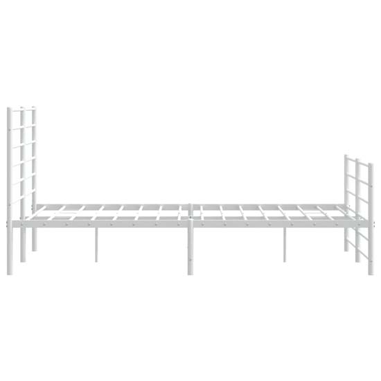 Eldon Metal Double Bed In White
