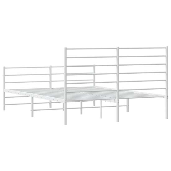 Eldon Metal Double Bed In White