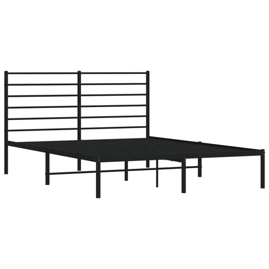 Eldon Metal King Size Bed With Headboard In Black