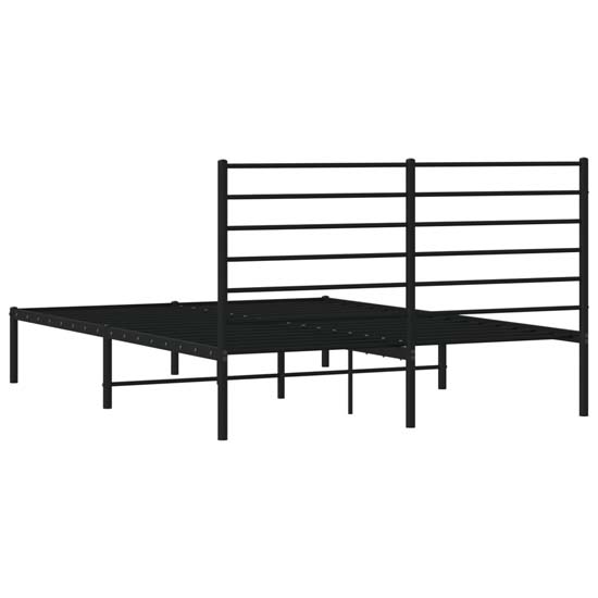 Eldon Metal King Size Bed With Headboard In Black