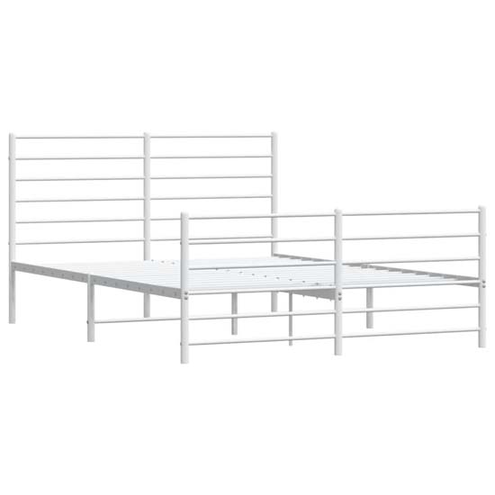 Eldon Metal King Size Bed In White