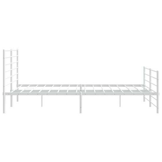 Eldon Metal Super King Size Bed In White