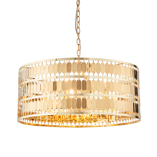Eldora 5 Lights Ceiling Pendant Light In Gold