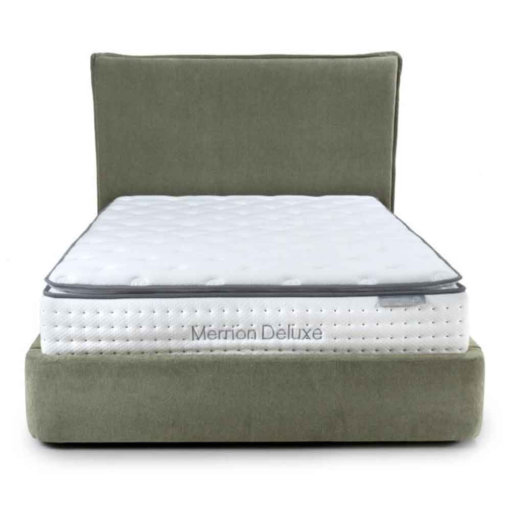 Eldora Fabric Ottoman Storage Double Bed in Green