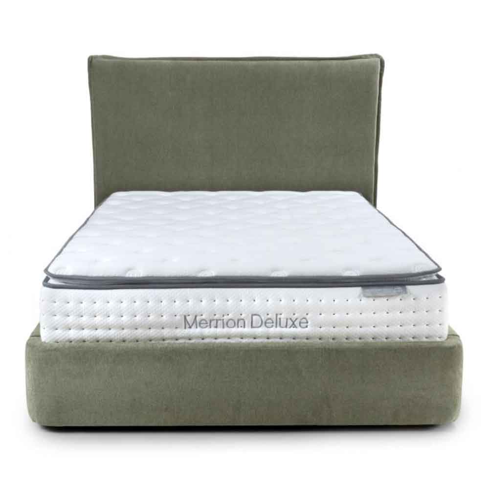Eldora Fabric Ottoman Storage King Size Bed in Green