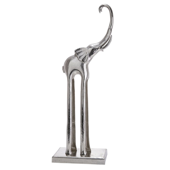 Read more about Elephant aluminium design sculpture in antique silver