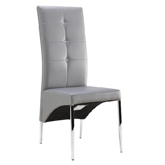 Elgin Convertible Sonoma Oak Dining Table 6 Vesta Grey Chairs