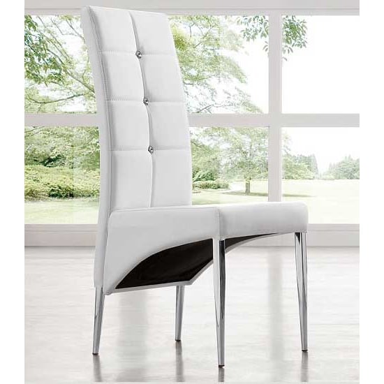 Elgin Convertible Sonoma Oak Dining Table 6 Vesta White Chairs_5