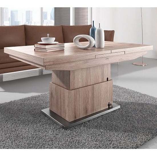 Elgin Extending Wooden Coffee In To Dining Table In Sonoma Oak_4
