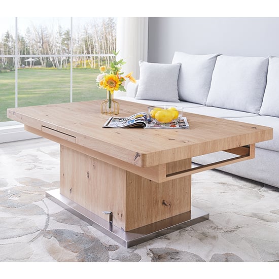 Elgin Extending Wooden Coffee In To Dining Table In Sonoma Oak_6