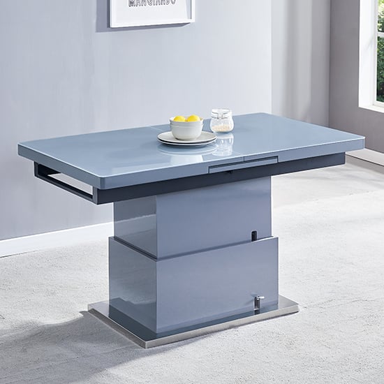 Elgin Extending Glass Top Gloss Coffee To Dining Table In Grey_5