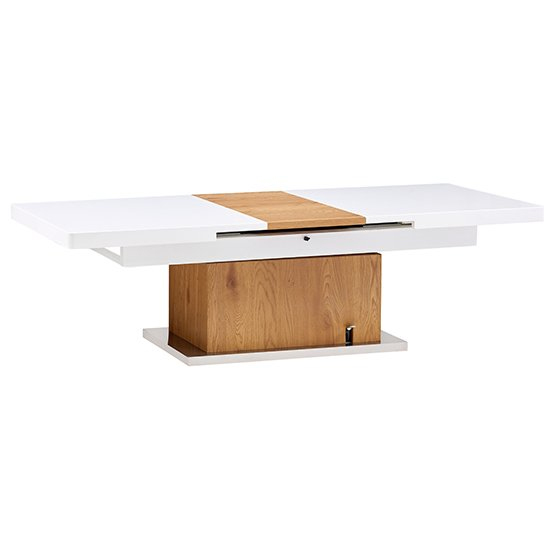 Elgin Extending White Gloss Coffee To Dining Table In Oak_7