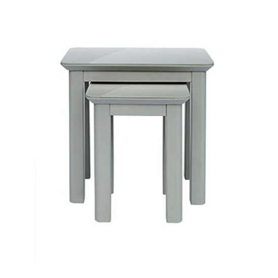 Elgin Set Of 2 Nesting Tables In Grey Furniture in Fashion