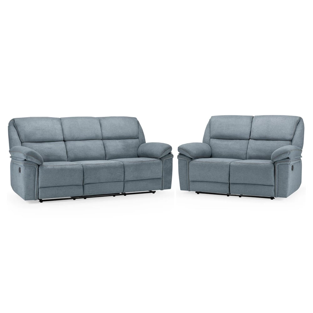 Read more about Elia fabric recliner 3+2 seater sofa set in grey