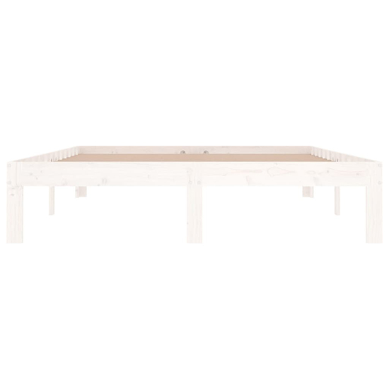Eliada Solid Pinewood Double Bed In White